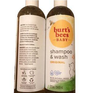 Burt's Bees Baby Shampoo & Wash - Original Unopened Set of 2